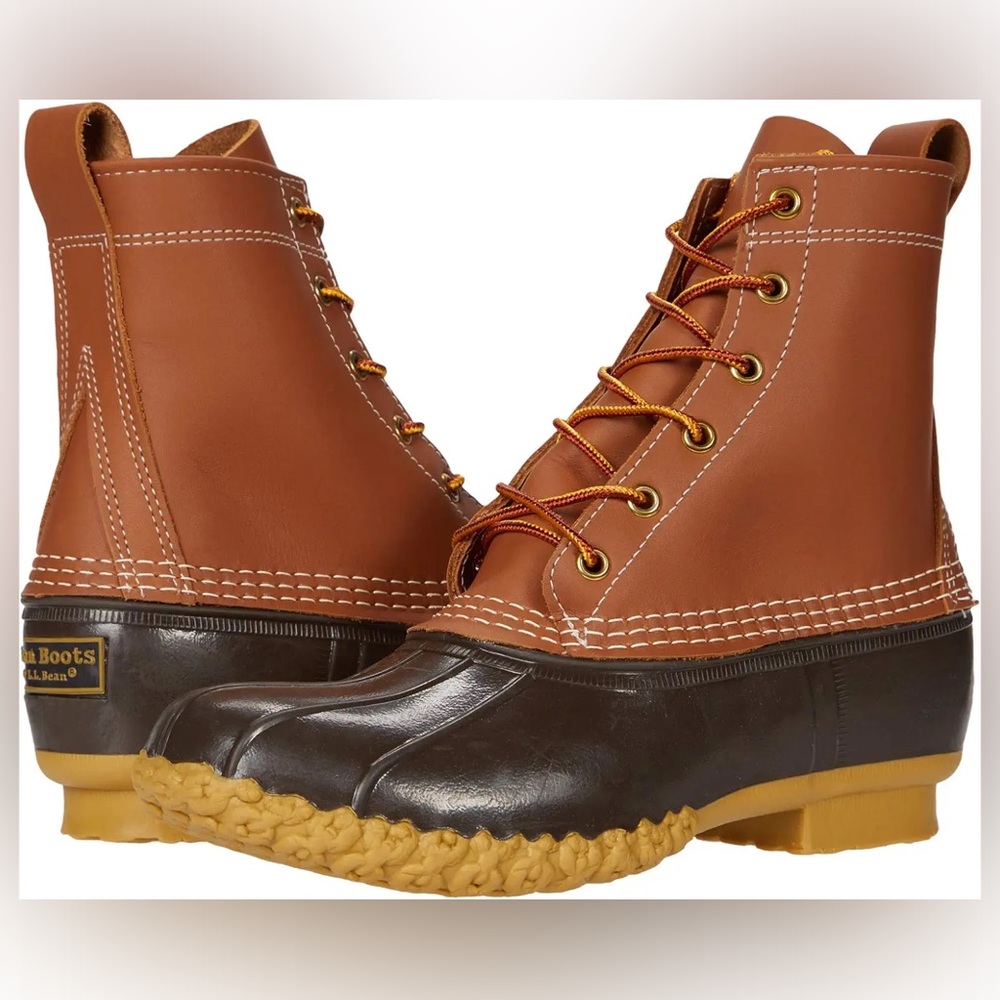 L.L. Bean Women's waterproof Bean Boots, 8 inch; Size 6 ** FITS SIZES 6.5-7**